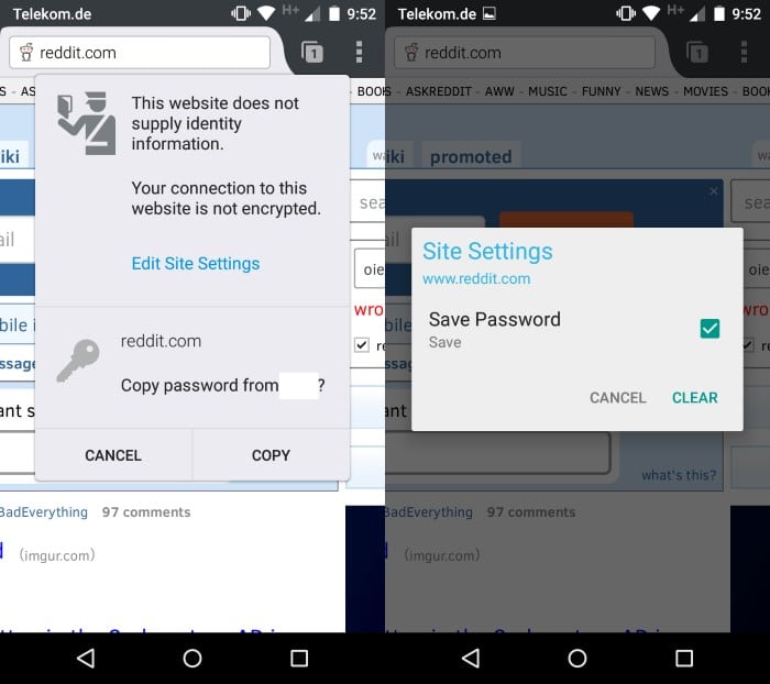 firefox android password management