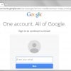 google sign-in first page
