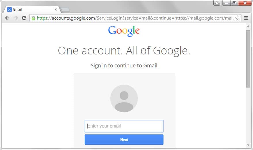 Google splits Sign-in process into two pages