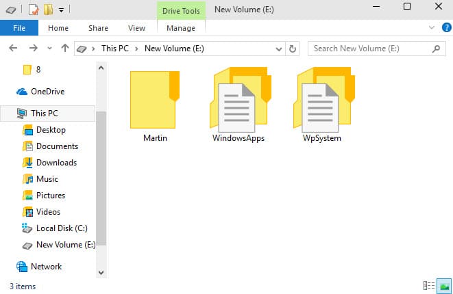 wpsystem folder windows 10