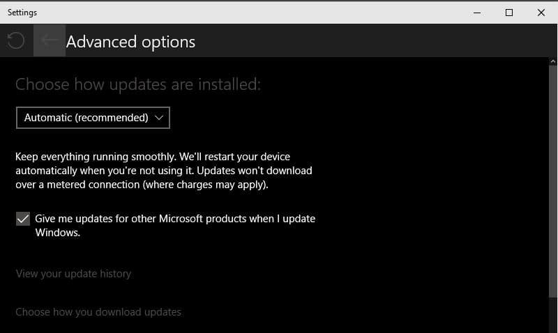 обновления Windows 10