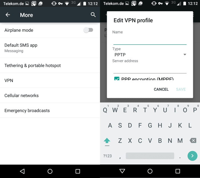 android manual vpn config