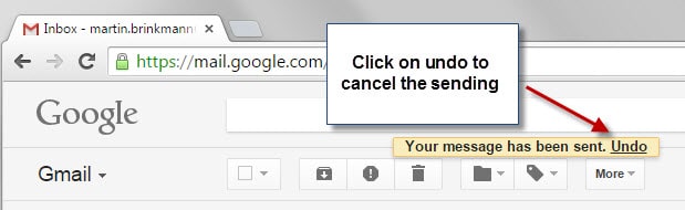 cancel send gmail