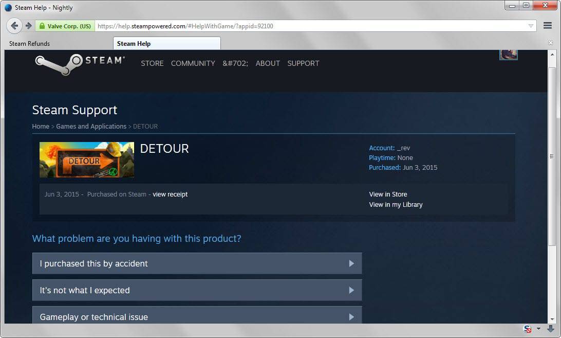 How To Refund A Game On Steam