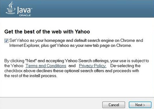 Oracle starts pushing Yahoo instead of Ask Toolbar with Java installations