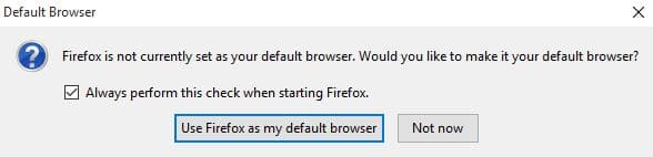 браузер Firefox по умолчанию