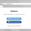medium sign-up email
