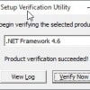 net framework setup verification tool