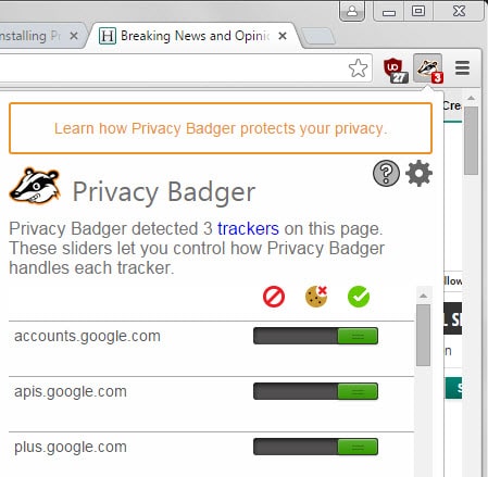 Privacy Badger 1.0 ships with super-cookie and fingerprinting detection