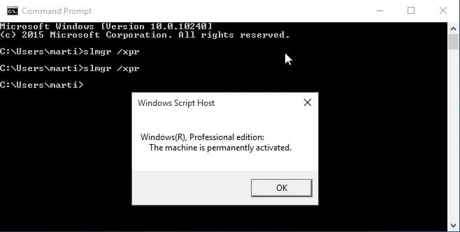 how to activate windows 10 pro cmd