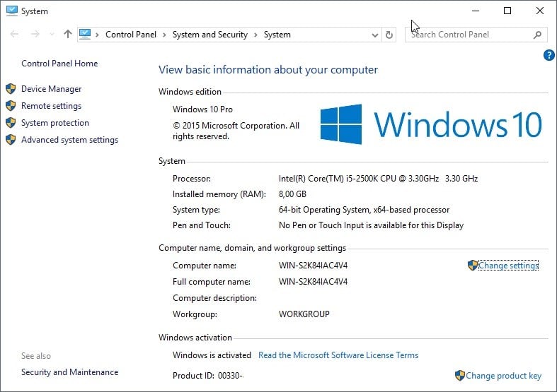 How to see windows 10 license