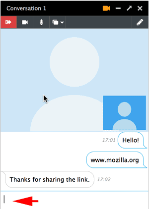 instant messages firefox hello 41