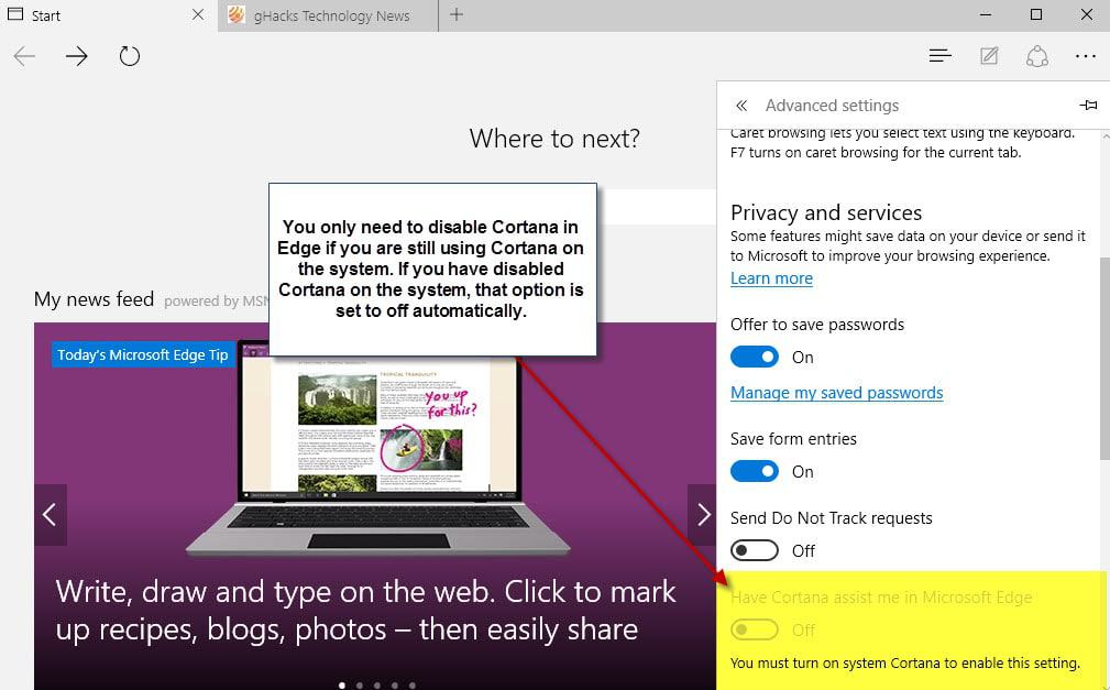 Improve your privacy in Microsoft Edge with these settings
