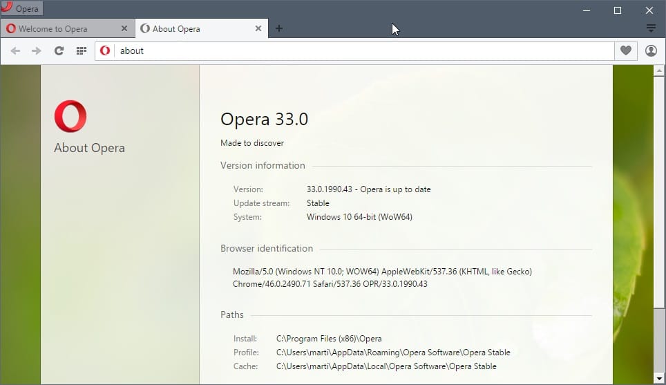 Opera 33 Stable brings Opera Turbo 2 support