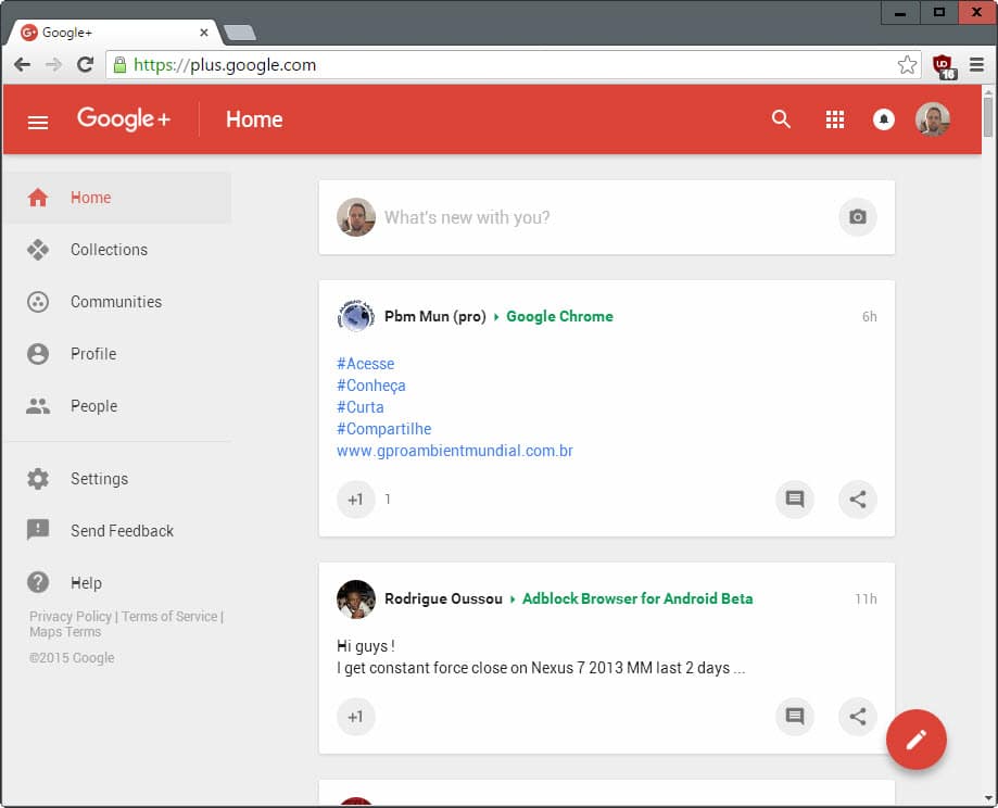 new google plus