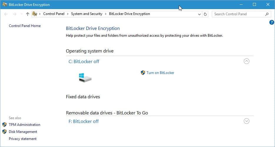 bitlocker