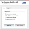 disable windows updates