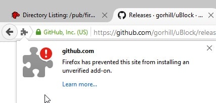 firefox addon signing