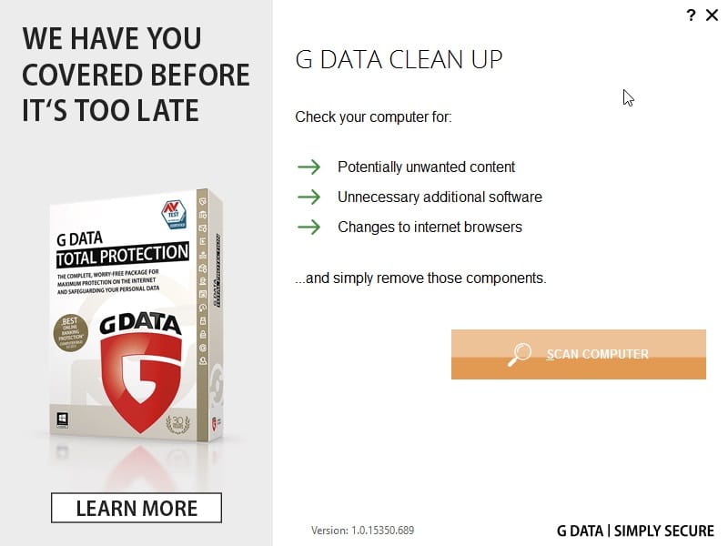 g data clean up tool