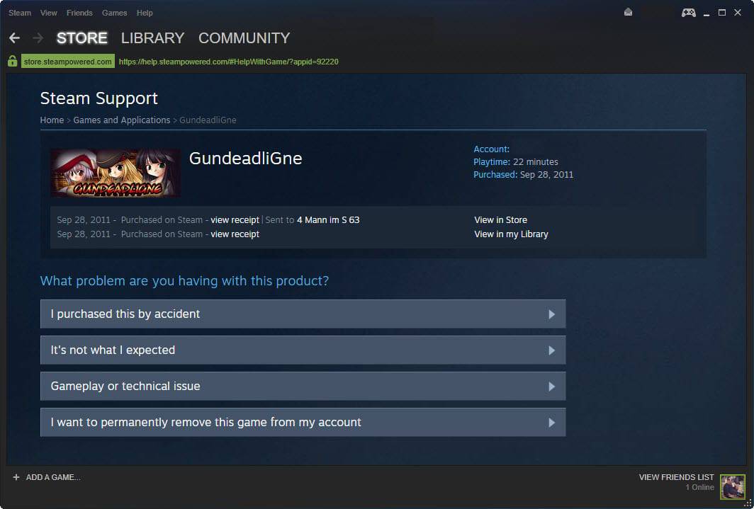 You can delete games form your Steam library now