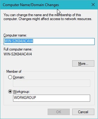 change computer name