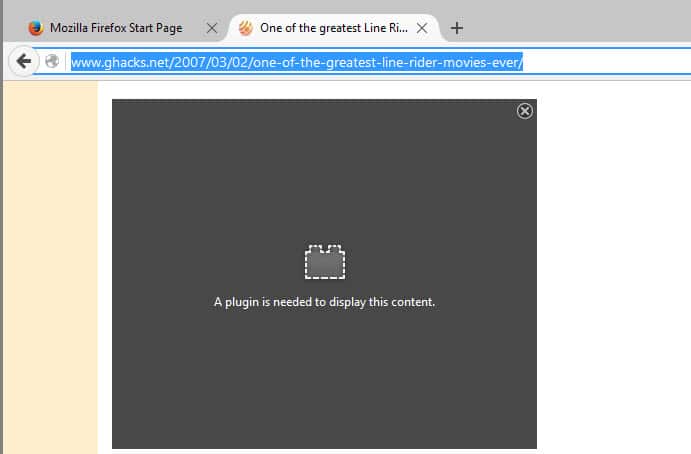 firefox flash embed