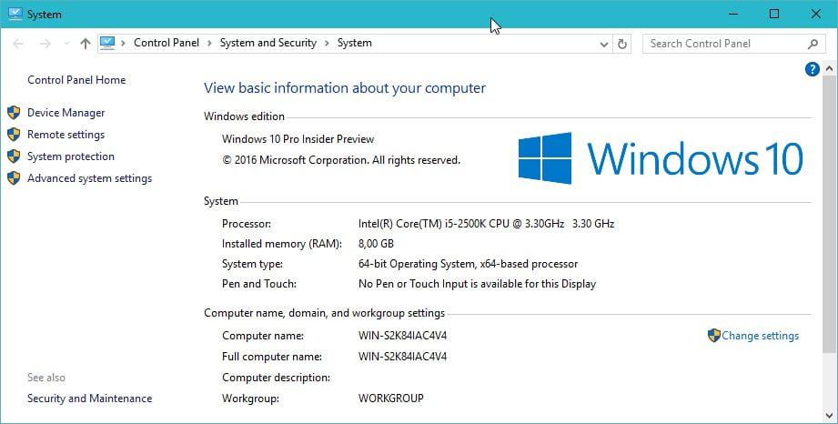 windows 10 computer name