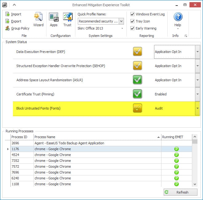 block untrusted fonts emet