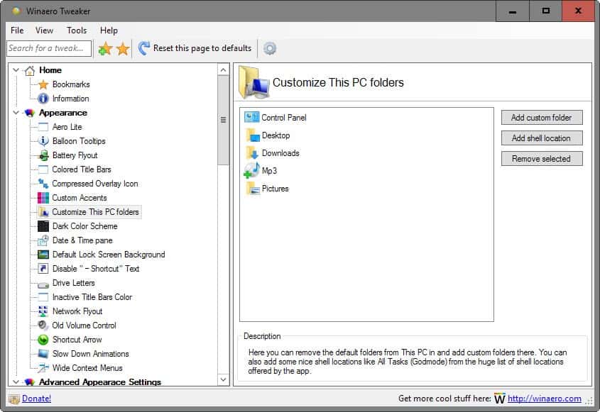 customize this pc folder