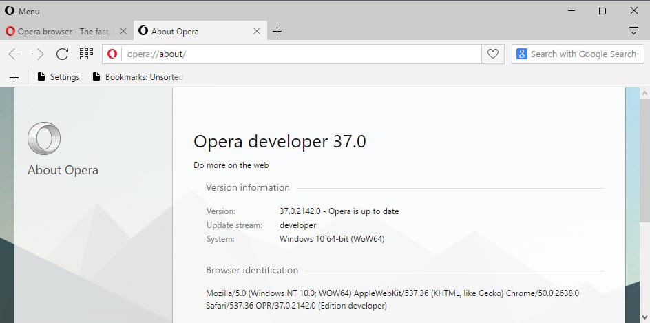 opera browser download for vista