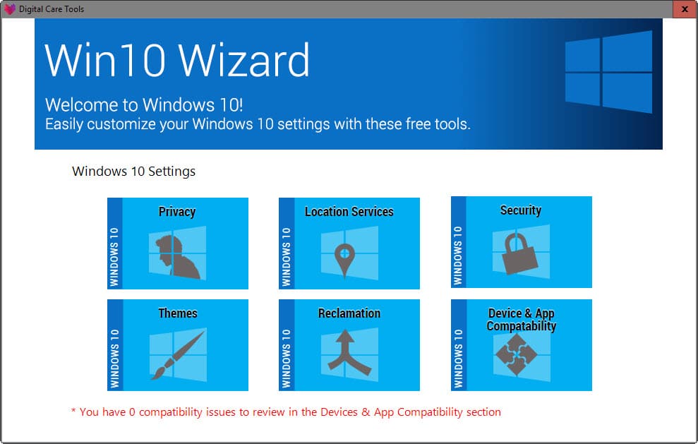 Win 10 tools. Win easily. Care Tools. Microsoft application Compatibility Toolkit. MAJORGEEKS Windows tweaks.