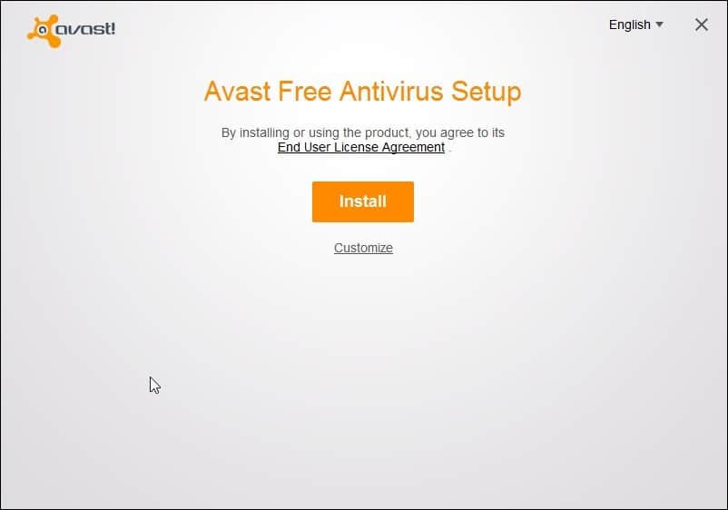 avast does not install