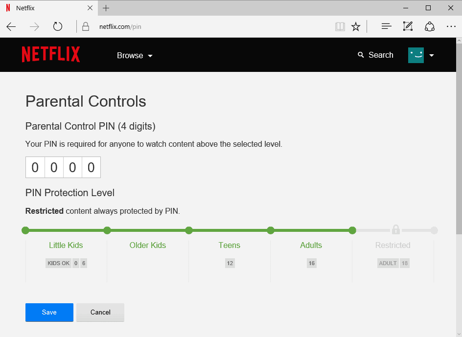 netflix parental controls