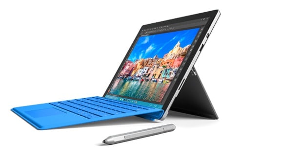 The Surface Pro 4 with Surface Pen (from the MS website)