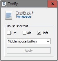 textify options