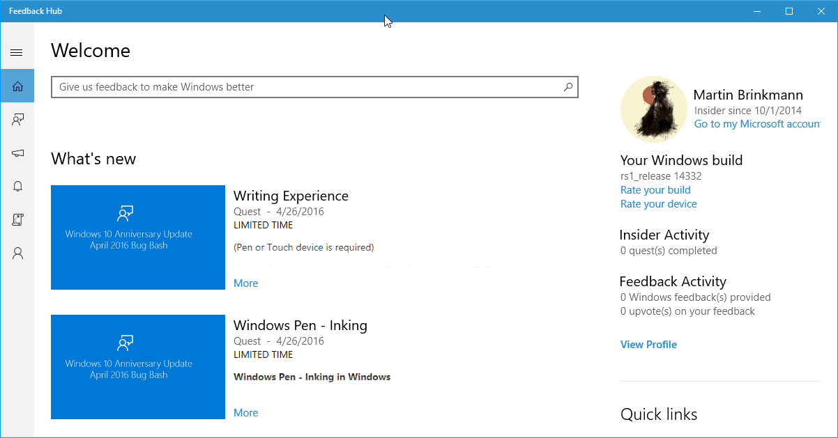 Microsoft gamifies Windows 10 bug hunting
