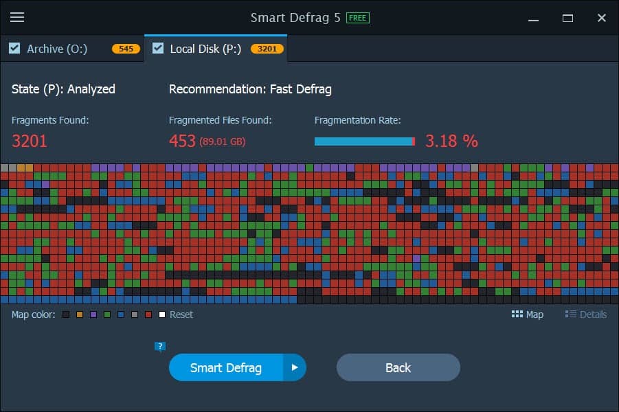 smart defrag analysis