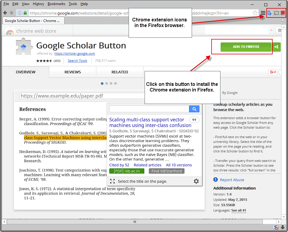 add to firefox chrome extension