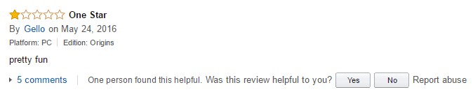 bad review