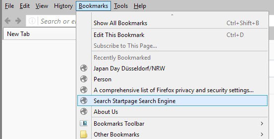 firefox recently bookmarked