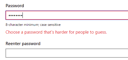 microsoft account passwords