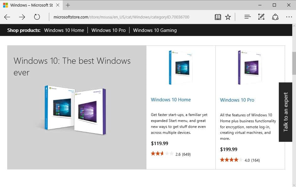 Upgrade from Windows 10 Home to Windows 10 Pro for free