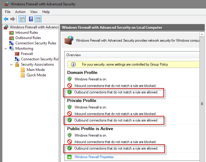 windows-firewall outbound connections