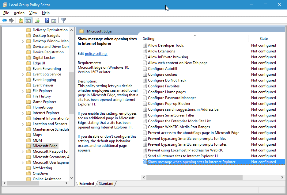 can t find local group policy editor