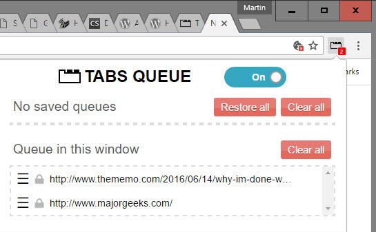 tabs limiter with queue