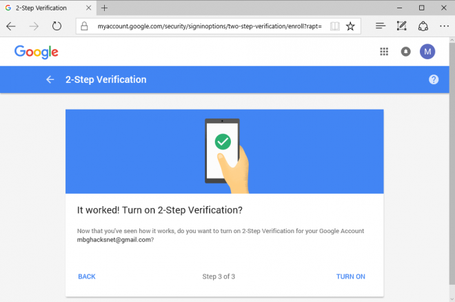 Get a Google prompt on your phone to sign in - gHacks Tech News