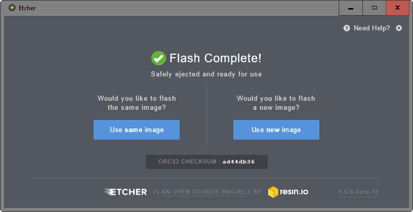 flash complete