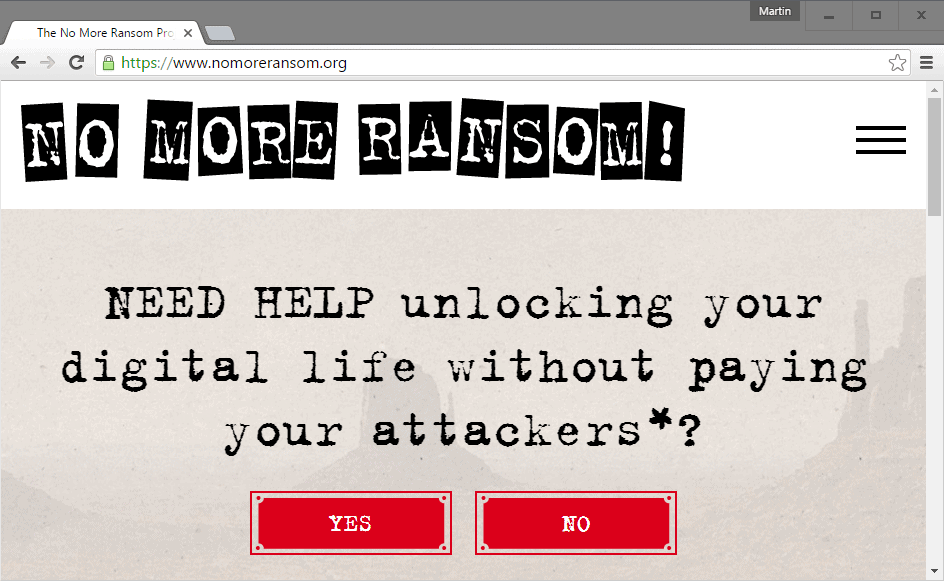 no more ransom