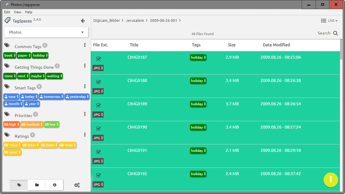 tagspaces file management