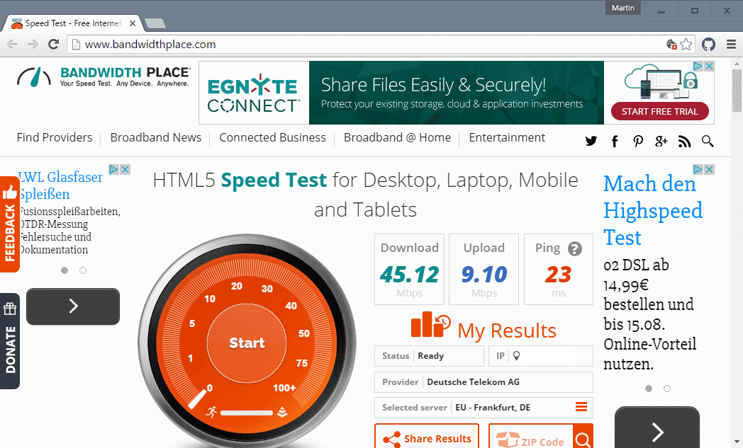 bandwidth place